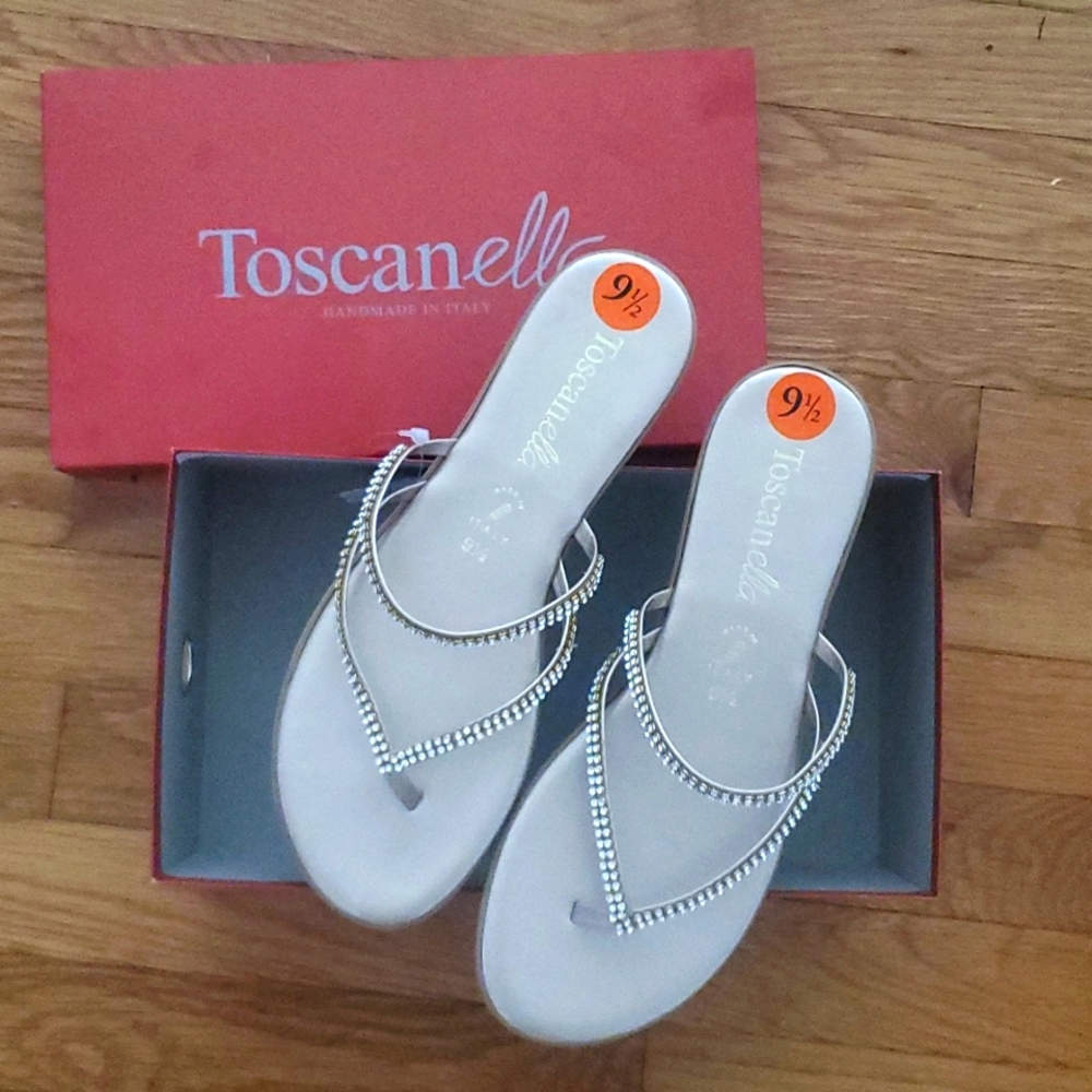 Rhinestone Sandals: Unworn/New